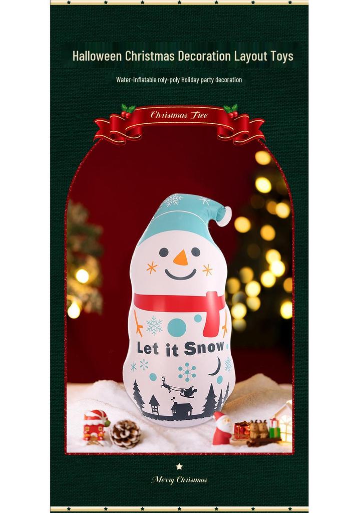 Halloween Christmas Inflatable Pumpkin Ghost Tumbler for Bar or Kindergarten Decor with Balloons