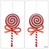 Christmas Lollipop Decorations Red Pink Ornaments Intricate Details