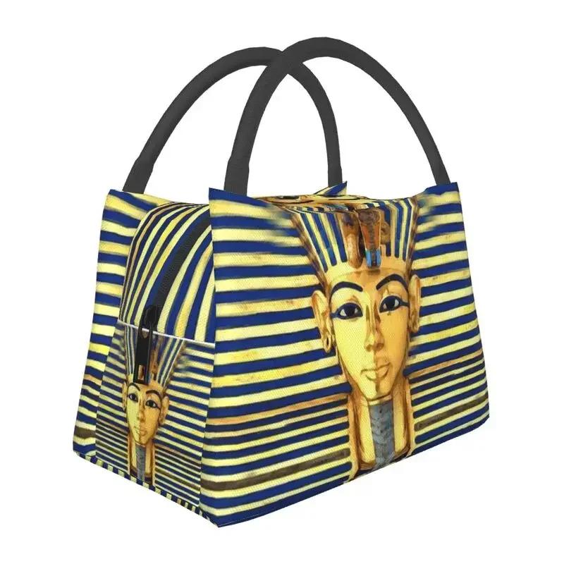 Egyptian Cat Goddess Bastet Insulated Lunch Bags for Outdoor Picnic Ancient Egypt Symbol Waterproof Thermal Cooler Lunch Box