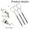 3PCS Portable Stainless Steel 3-in-1 Screwdriver Set For Eyeglass Watch Mobile Device Screw Repair Home Hand Tools