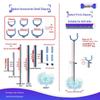 BJD Doll Adjustable Stand for 1/6, 1/8, 1/12 Scale Figures