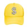 D Metallic Dollar Sign Graphic Mesh Baseball Cap For Womens Unisex FeUnisex Beach Dad Hat Snapback Cap