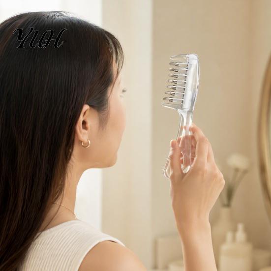 Öl-Applikator-Kamm mit Kugelkopf 1/2 Stück Kopfhaut-Kugel, Minoxidil für Haarpflege-Zubehör Wachstum, Massage Staubschutz Manuell