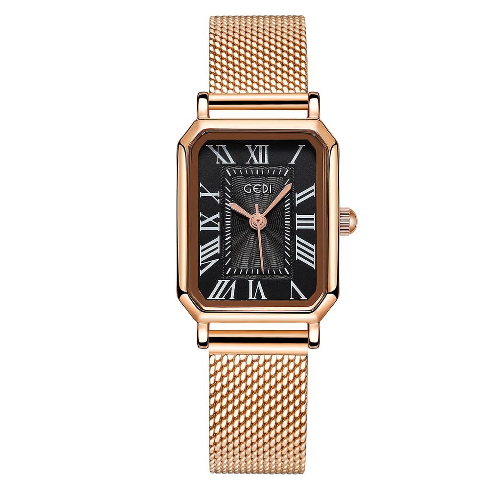 High Value Medieval Women'S Watch Retro Roman High Sense Guangzhou Watch Classic Square Plate Quartz Watch
