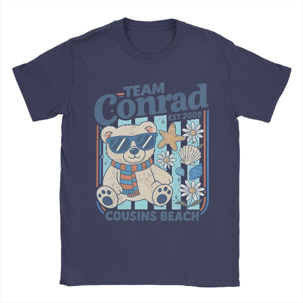 Men's T-Shirt Team Conrad Cousins Beach The Summer I Turned Pretty Hipster Cotton Tees Short Sleeve T Shirts Clothing 6XL