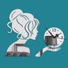 Beauty Girl 3D Acrylic Mirror Wall Clock Modern Design Decorative Mirror Wall Clocks