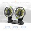 Low Noise Universal Cooling Fan 360° Rotatable Dashboard Air Circulator Fan Dual Head Fan  Desktop