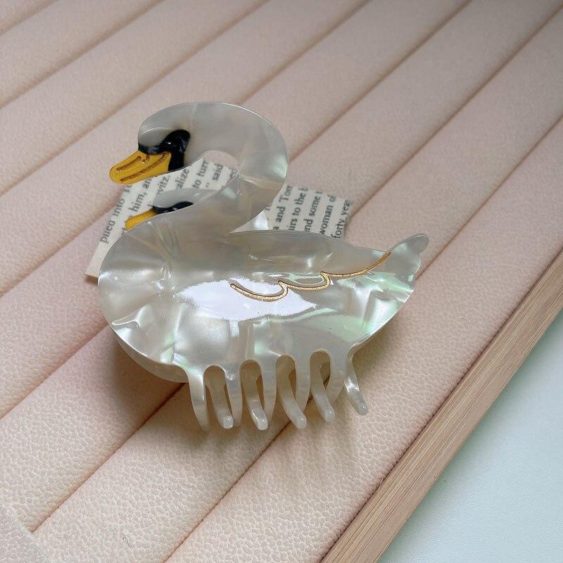 Creative Kawaii Animal Hair Claws Acetate Fibre Colorful Goose Penguin Parrot Bird Hair Clips Woman/Girl Hair Accessories