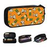 Halloween Charlie Brown Snoopy Woodstock Cute Pencil Case Boy Girl Large Capacity Cartoon  Pencil Pouch Students Stationery