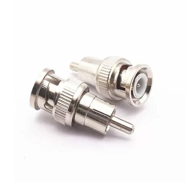 2Pcs AV RCA BNC Conversion Connector Q9 BNC Male Female Adapter Monitoring Signal Test Coaxial Cable Conversion Head