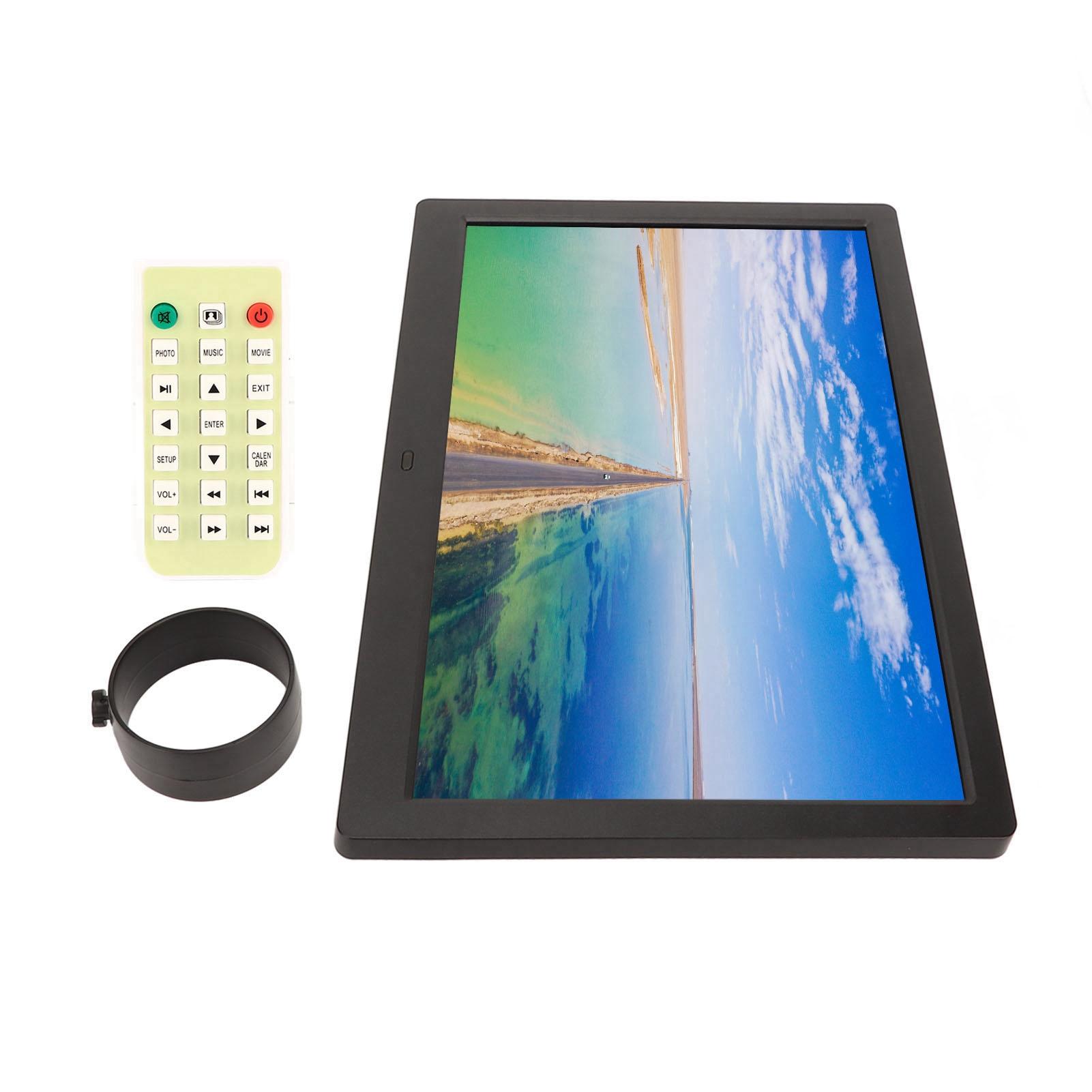 

Цифровая фоторамка 14,1 дюйма Smart 1280X800 электронный фотоальбом с ИК-пультом дистанционного управления черный EU Plug