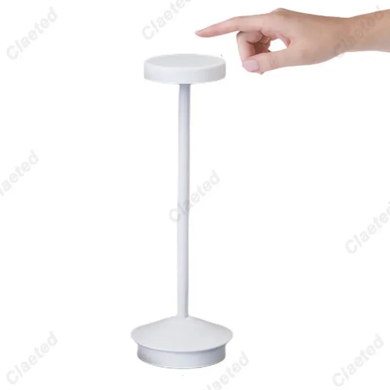 LED Table Lamp Retro Bar Coffee 3 Color Touch Sensor Rechargeable Lamp Dining Bar Table Decoration Night Light for Living Rome