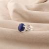 Natural Lapis Lazuli Gemstone 925 Sterling Silver Women Jewelry Partywear Ring For Valentine's Gift RR-75-23