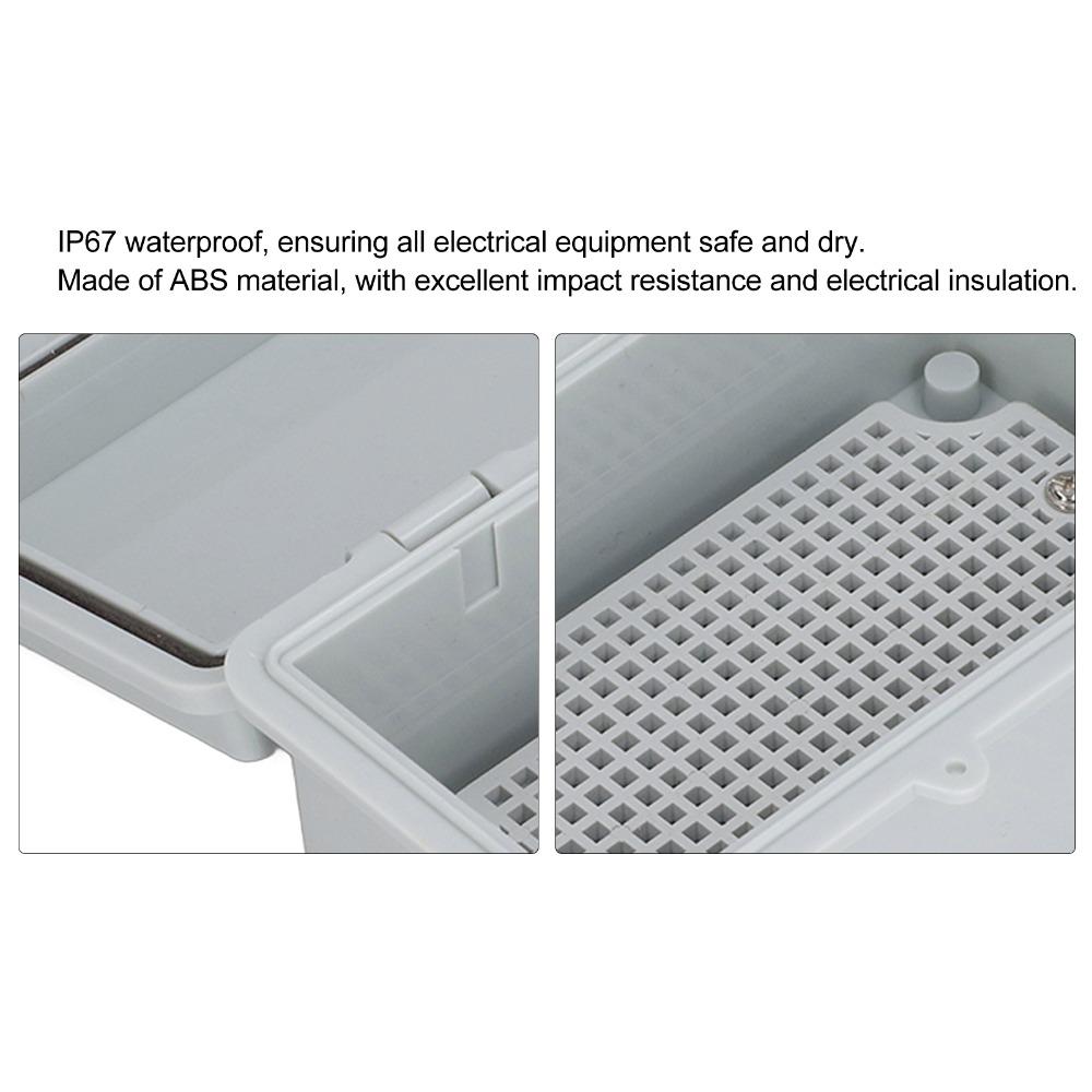 Waterproof Electrical Waterproof Junction Box Grey Color Power Enclosure  Electrical Enclosure