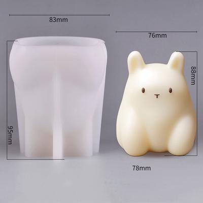 1 Pack Katzenmilchpudding Silikonform Gelee Schüssel Kuchen Niedlicher Kuchen Weiß Kalt Eis Pulverform Kuchen Dekorationszubehör