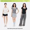 Cotton Aesthetics: Women's Slim Fit Square Neck Short Sleeve Top