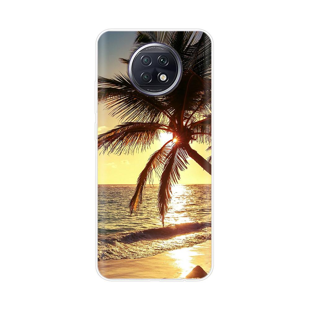 Fashion TPU Phone Case For Xiaomi Redmi Note 9T Soft Silicone Painting Case for Redmi Note 9T 5G Case Note9T 9 T coque flower