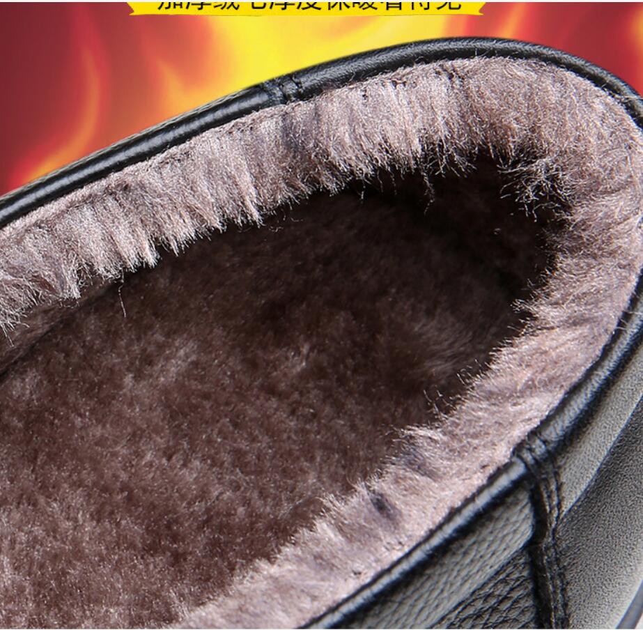 Men Genuine Leather Boots Winter Men Super Warm Ankle Boots Luxury Brand Boots For Man Bota Masculina Erkek Bot Botas Hombre