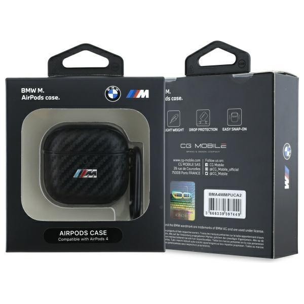 Bmw Bma4Cmpuca Airpods 4 Cover           Czarny/Black Pu Carbon M Collection