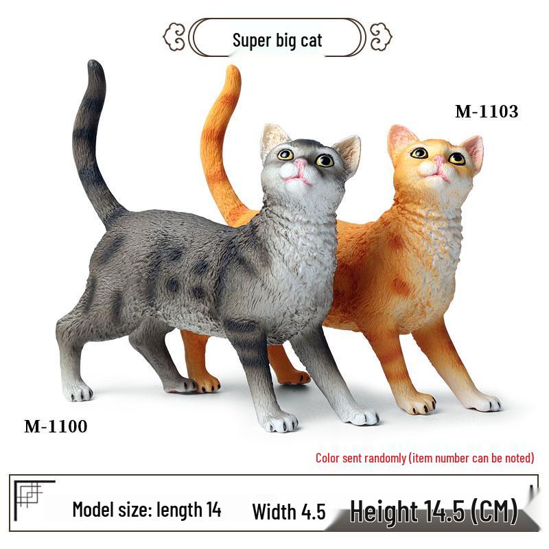 Realistic Exotic Orange Tabby Cat Heart Model Ornament
