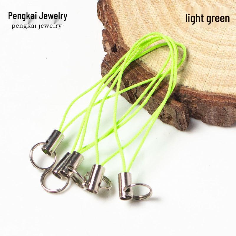 100 Colorful Double Loop Nylon Phone Lanyards - Jewelry Pendant Cords for DIY Accessories