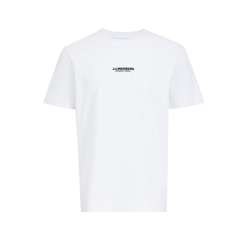 J.LINDEBERG Herren Logo Rundhals Kurzarm T-Shirt