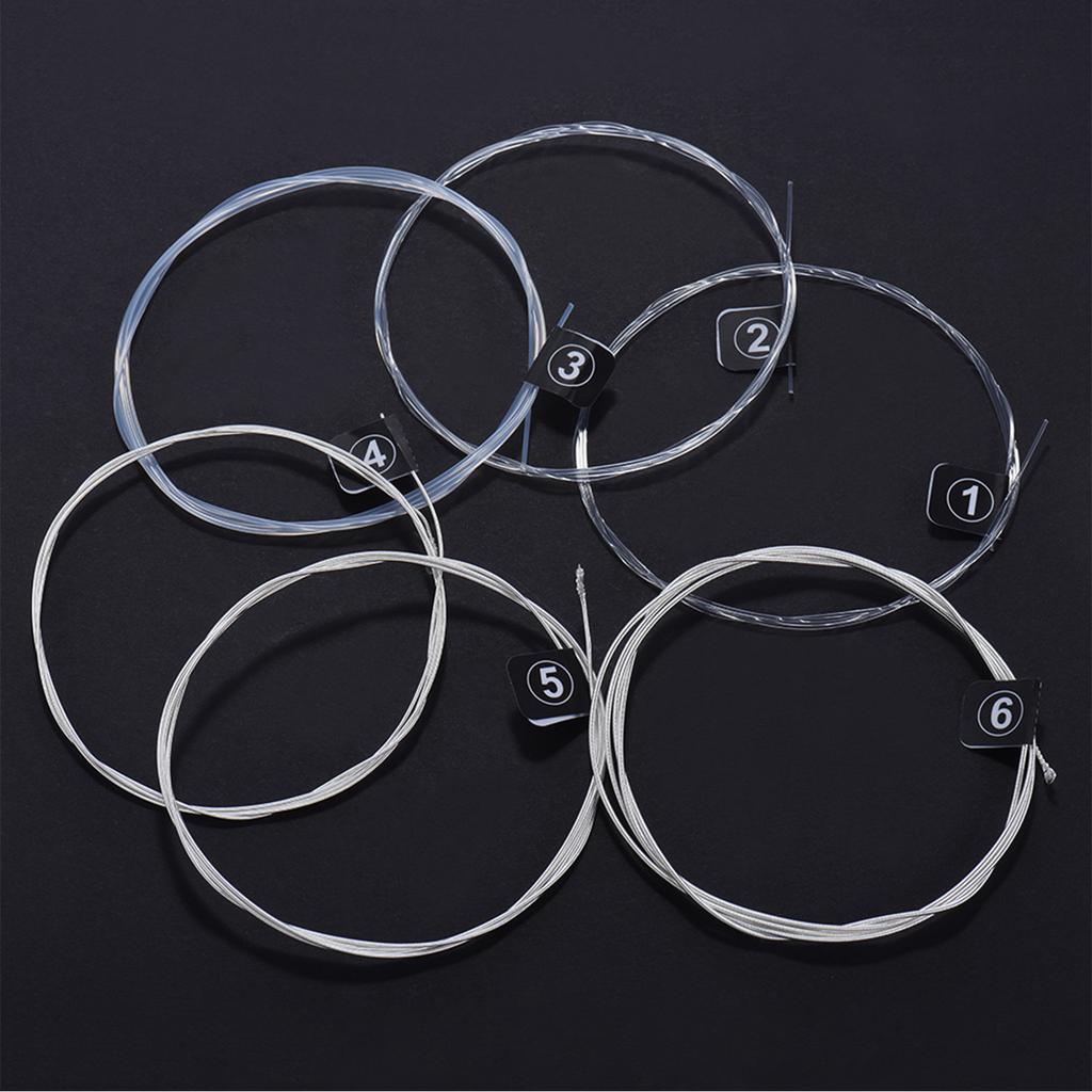 Orphee NX36 Nylon Classical Guitar Strings 6pcs Full Set Replacement (.028 .043) Nylon Core Silver Jacketed Wire Normal