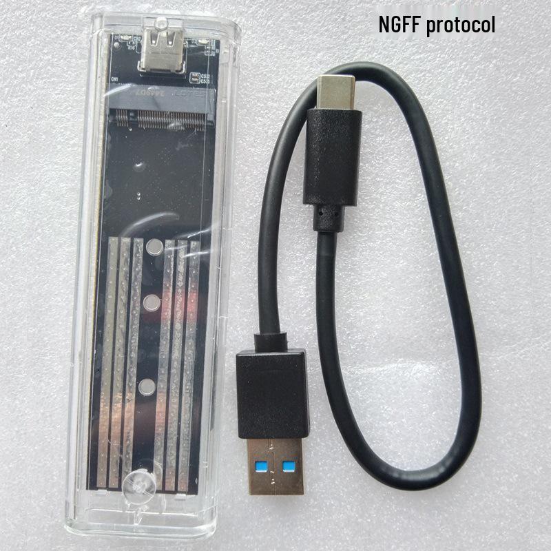 Transparent USB 3.1 M.2 NGFF SSD Enclosure