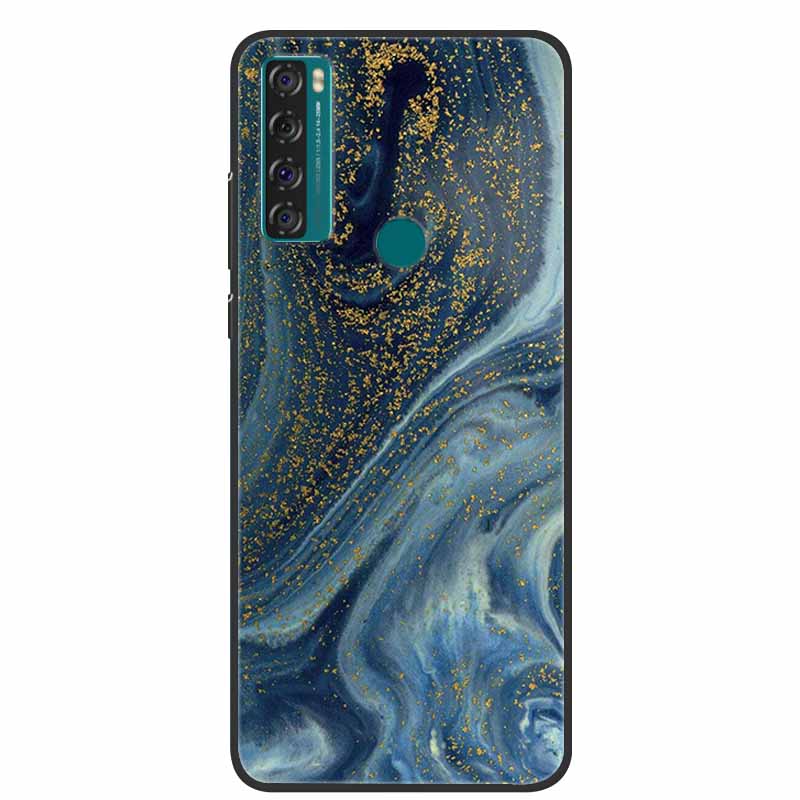 For TCL 20 R 5G Case Marble Silicone TPU Soft Phone Back Cover Case For TCL 20R 5G Funda Bumper Protector Capa Shockproof Coque