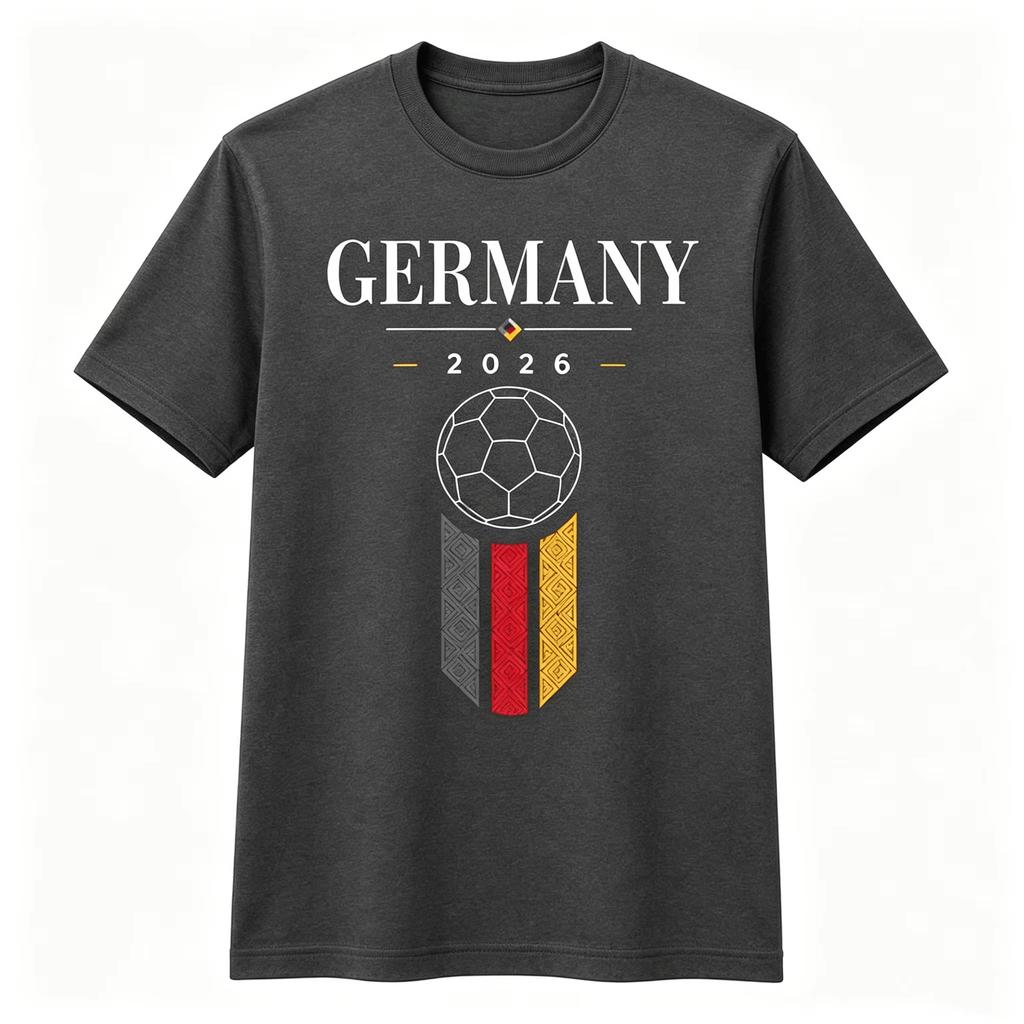 2026 New Summer Cotton Y2K German Soccer Jersey with Germany Flag, Unisex Football Fan Gift Y2K Football T-shirt