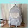 Student Backpack For Girls And Boys Nylon Lightweight With Air Cushion Straps For Campus Use