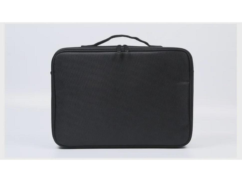 Portable Two-Tone Travel Cosmetic Bag with Tattoo Tool Storage and Large Capacity Divider