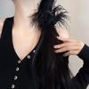 Women Hair Accessories Feather Hair Rope Korean Style Scrunchies Satin Hair Ring Female Hair Ties