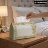 2D Flat, 1pc Vintage Golden Baroque Decorative Frame Tissue Box Cover Tissue Rack Box, for Daily Use, Multifunctional Lid, Perfect for Home, Tissue St