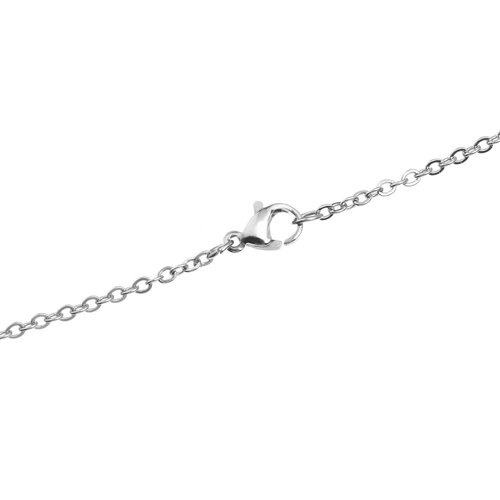 Openable Screw Cap Steel Chain Perfume Jars Lucky Charm Glass Vial Necklace Wishing Bottle Pendant