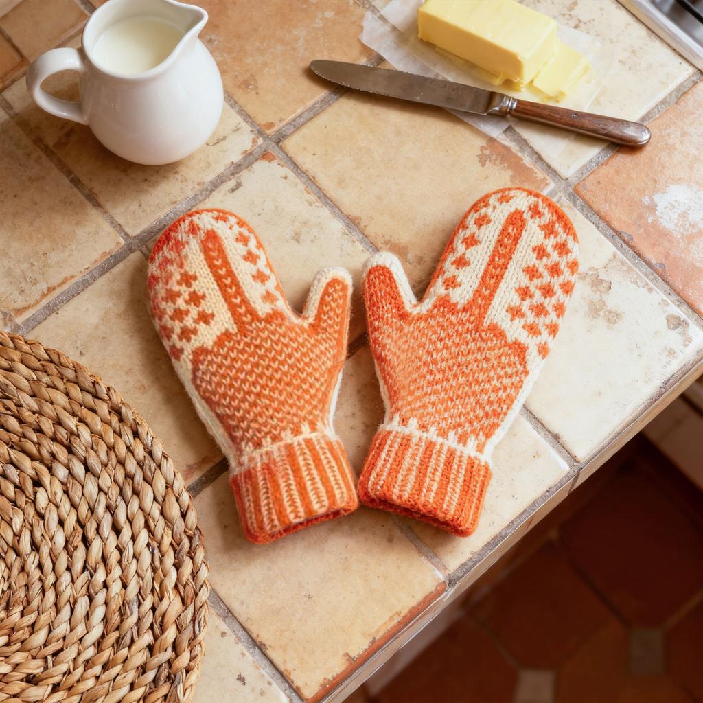 Comfortable Knitted Gloves, Hand-knitted, Warm Winter Gloves For Women.