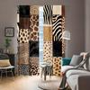 Wild animal leopard and zebra print curtains are suitable for home decoration in bedrooms and living rooms