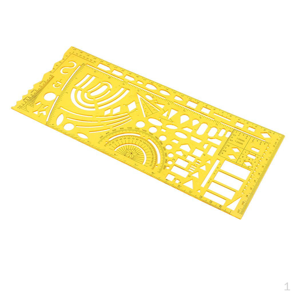 Professional Drawing Template Drafting Ruler Tools Suitable Stationery Supplies, 28 x