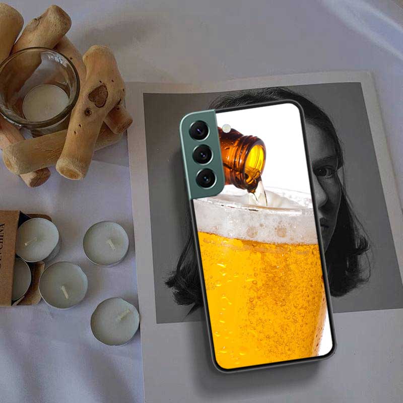 A Fresh Cold Beer Phone Case For Samsung Galaxy S22 S25 Ultra S21 S10 Plus S26 Edge S20 S23 S24 FE Cover Silicone Soft TPU C