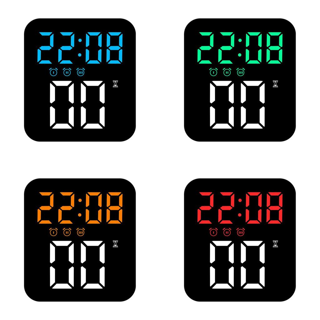 Modern Minimalist Led Digital Alarm Clock With Snooze And Timer For Bedroom Decor