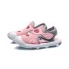 Li Ning Bequeme Rutschfeste Kinder-Sandalen Kinderschuhe Grau Rosa YKKQ008-6