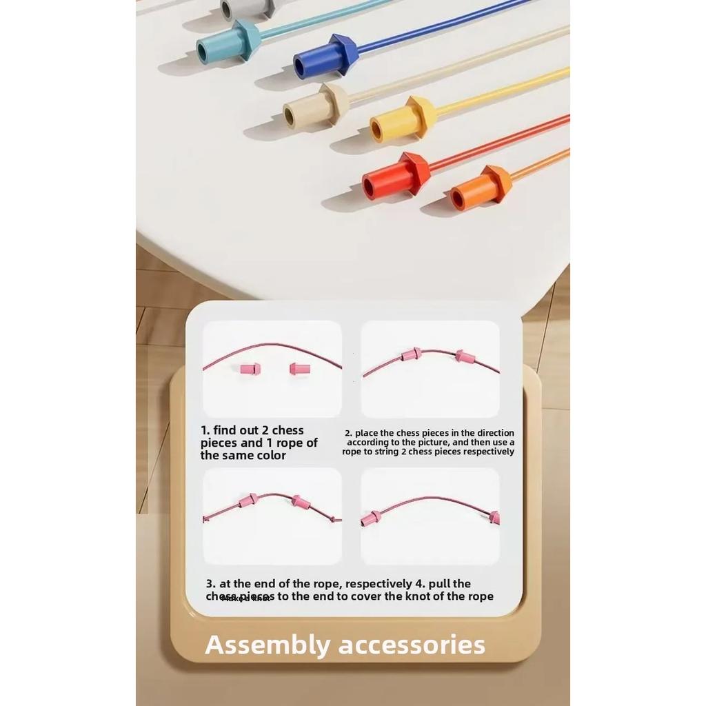 Rope Breaking Battle Challenge Puzzle Knot Toy Educational Interactive Game Logic Training Family Party Gift