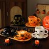 320ml Halloween Themed Ceramic Mug Spooky Novelty Coffee Cup for Wine Beer Tea Collectors Teachers Office Home Decor Fall Gift