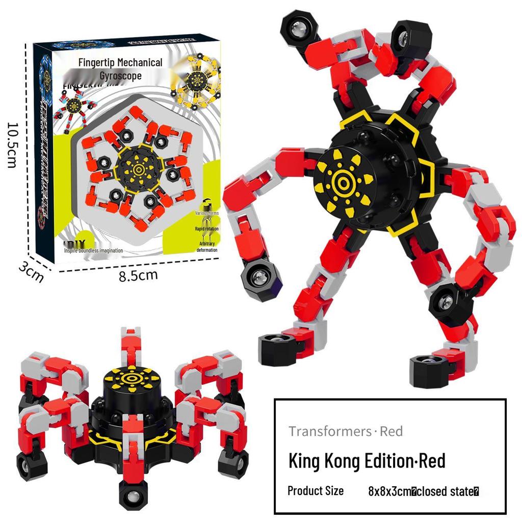 Deformable Luminous Gyro Toy: Educational Mechanical Fidget for Kids