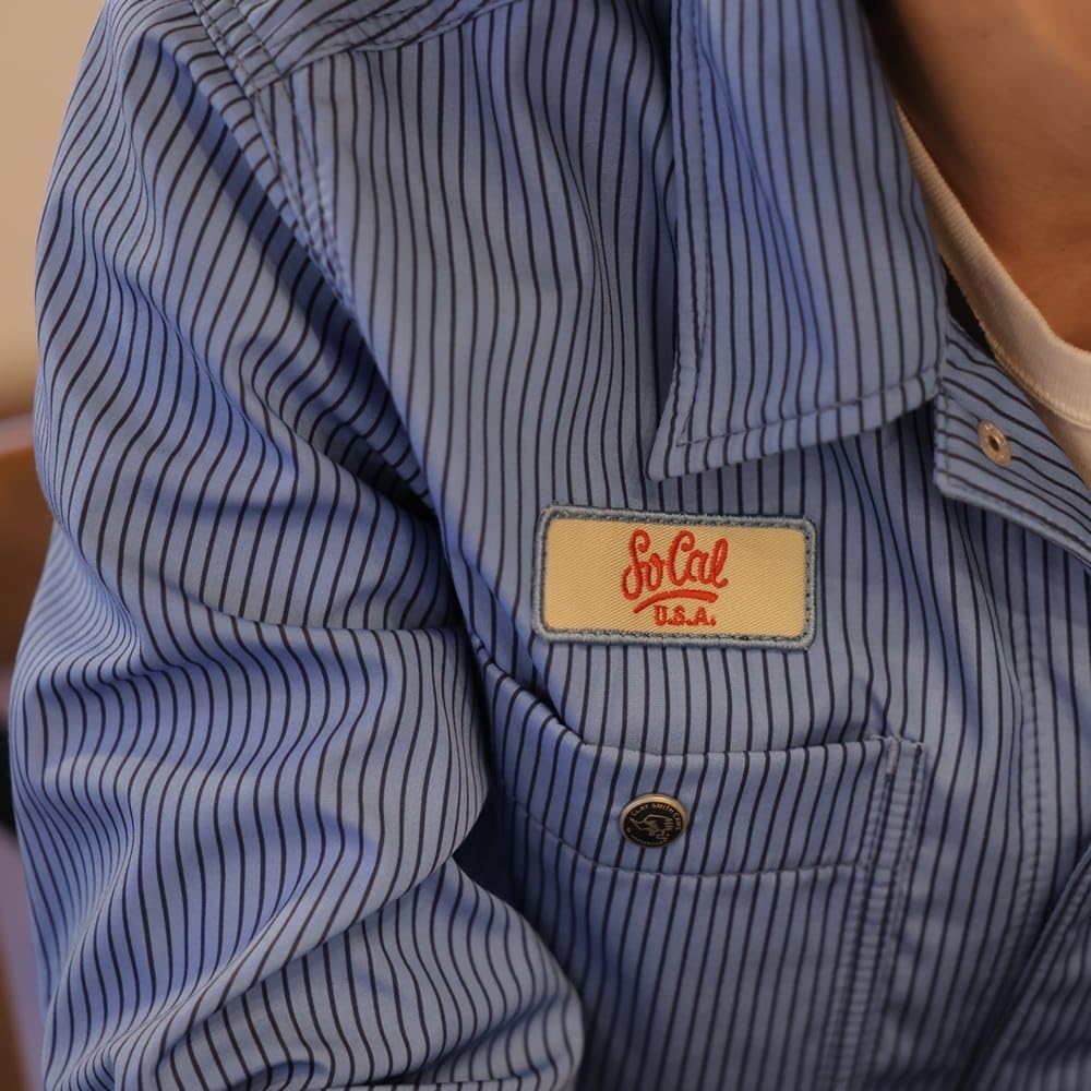 Clay Smith CHAPPY Shirt Jacket CSY-5105 (JP, Alphabet, L, Gray/Wine)