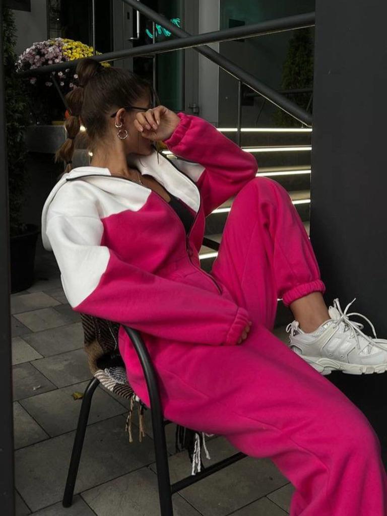 Women's Jumpsuit Casual Contrast Color Jumpsuit
