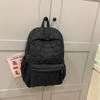 Winter Cotton Clothes Schoolbag Female College Students Simple Class Backpack Japanese Sweet Wind Rhombus Backpack