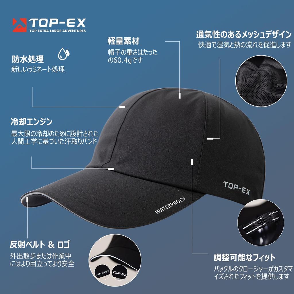 Large Size Cap Baseball Hat Waterproof Men Summer Golf Cycling Summer Running Mountain Climbing Outdoor UV Protection Foldable Fishing UV Hat Rain Hat