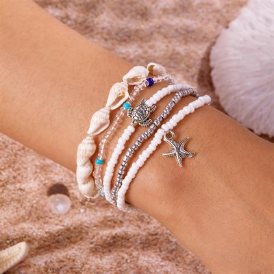 Women's  Bracelet Multi-layer   Bracelet Stackable Elastic Beaded Bracelet