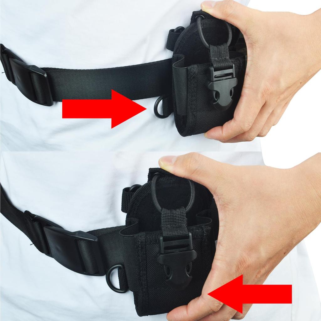 RadioTransceiver Case Holder Pouch for Amateur Radio, Professional Use, and Low-Power Transceivers
